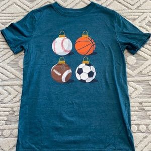 Sports Christmas ornament shirt -NWOT